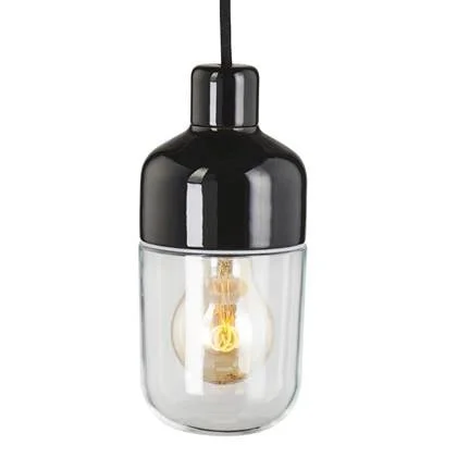 Ifö Electric Ohm hanglamp 100|215 IP44 outdoor met stekker zwart