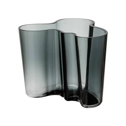 Iittala Alvar Aalto Collection vaas 160mm donkergrijs