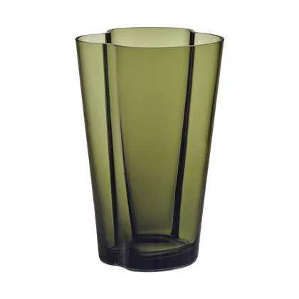 Iittala Alvar Aalto Collection vaas 220mm mosgroen