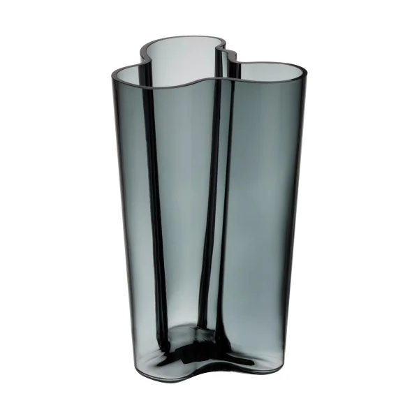 Iittala Alvar Aalto vaas donkergrijs 251 mm.