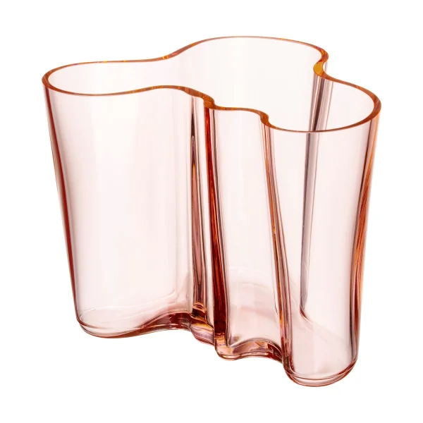 Iittala Alvar Aalto vaas zalmroze 160 mm.