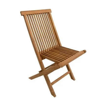 Inklapbare Tuinstoel van Teakhout - Teakhout - Bruin - 89 x 47 x 60 cm