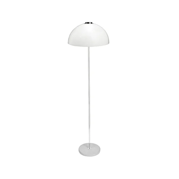 Innolux Kupoli vloerlamp grijs-metalen details-witte lampenkap