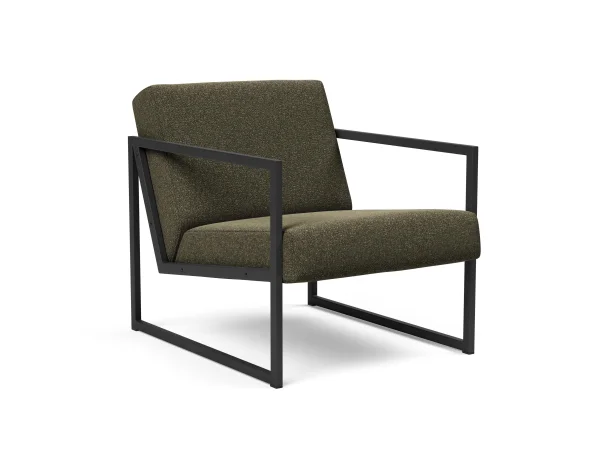 Innovation Living Vikko fauteuil met armleuningen - Bouclé Forest Green