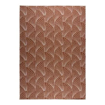 Interieur05 Buitenkleed Deco roest|wit dubbelzijdig - 240 x 340 cm