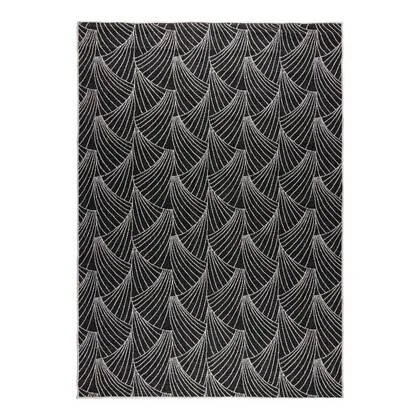 Interieur05 Buitenkleed Deco zwart|wit dubbelzijdig - 160x230 cm