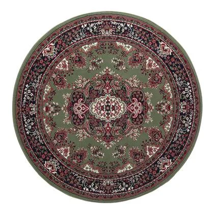 Interieur05 Rond Vintage vloerkleed Nain Perzisch Groen - 200 x 200 cm