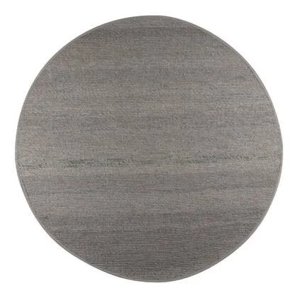 Interieur05 Rond Wollen Vloerkleed Donkergrijs Vik - 200 x 200 cm