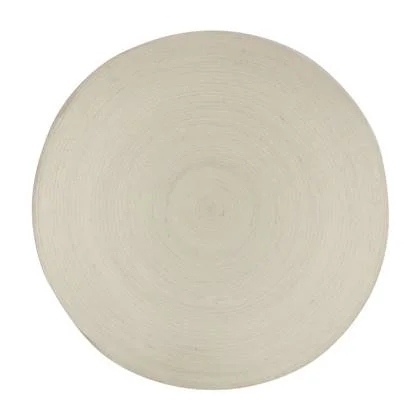 Interieur05 Rond wollen vloerkleed Gapo wit - 150 x 150 cm