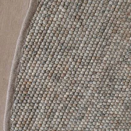 Interieur05 Rond Wollen Vloerkleed Grijs|bruin gemeleerd Vik