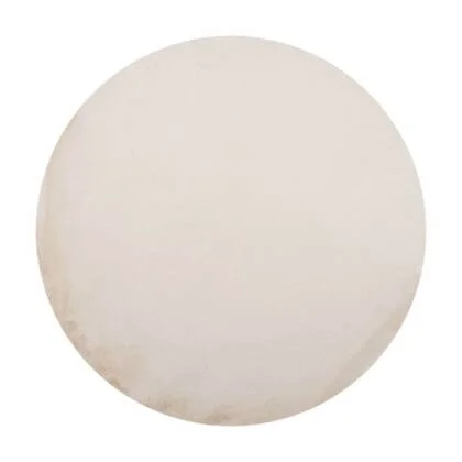 Interieur05 Rond Zacht Hoogpolig Vloerkleed Lux Creme - 240 x 240 cm