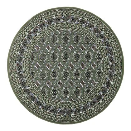 Interieur05 Vintage Vloerkleed Groen Rond Marad 235cm