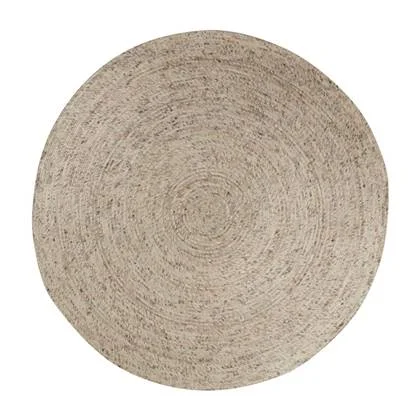 Interieur05 Wollen vloerkleed Rond Gapo Beige|wit 250cm