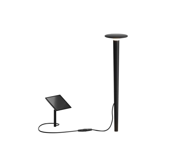 IP44.de lix spike solar vloerlamp - diepzwart