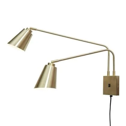 It&apos;s about RoMi Bremen Wandlamp - 2-kap - Goud
