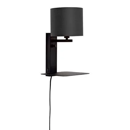 it&apos;s about RoMi Florence Wandlamp H 42 - Zwart / Zwart