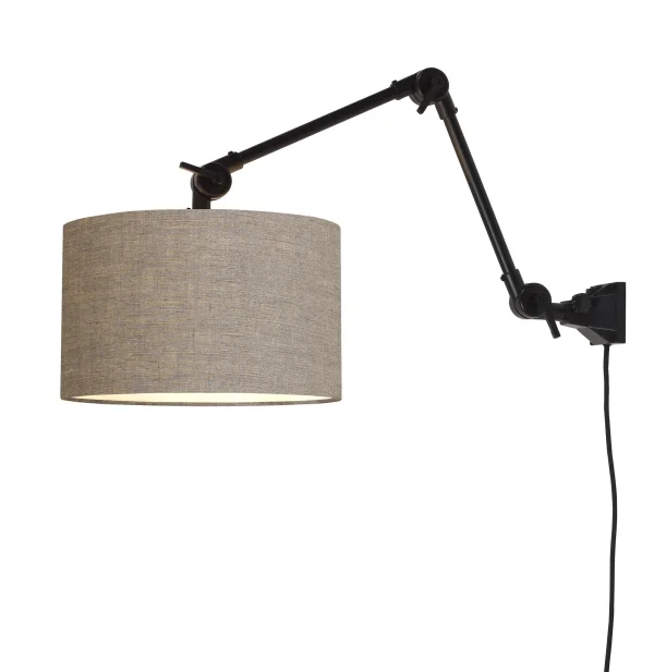 it's about RoMi-collectie Wandlamp Amsterdam kap 3220cm d.linnen, M