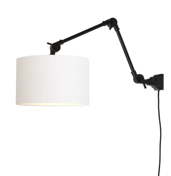 it's about RoMi-collectie Wandlamp Amsterdam kap 3220cm wit, M