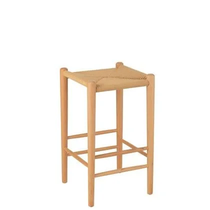 J-Line barkruk Orientaal - essenhout|touw - naturel