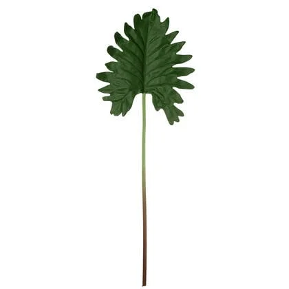 J-Line decoratie Blad - kunststof - groen - 24 stuks