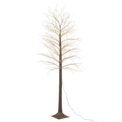 J-Line decoratie Boom 3000 Led - metaal - bruin - large