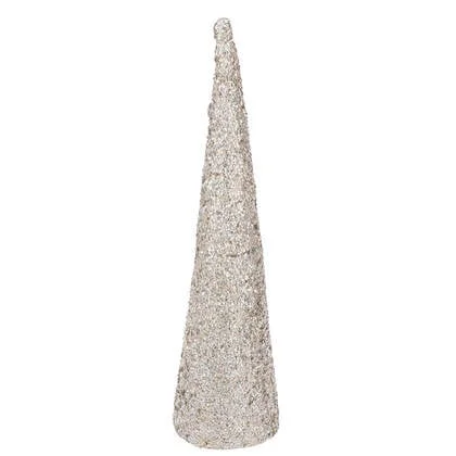 J-Line decoratie Kegel Pailletten Schuim - kunststof - champ