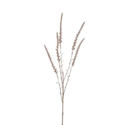 J-Line decoratie Tak Astible 5 Delig - kunststof - roze - 24 stuks