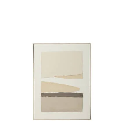 J-Line schilderij Mog - canvas|dennenhout - mix