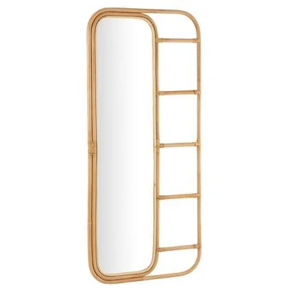 J-Line spiegel-Ladder - rotan - naturel