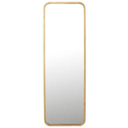 J-Line spiegel Mona Rechthoekig - ijzer|glas - goud - 119.5 x 40.5 cm