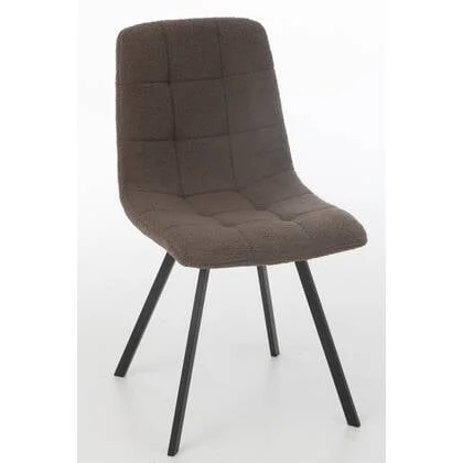 J-Line stoel Clark - metaal|polyester - bruin