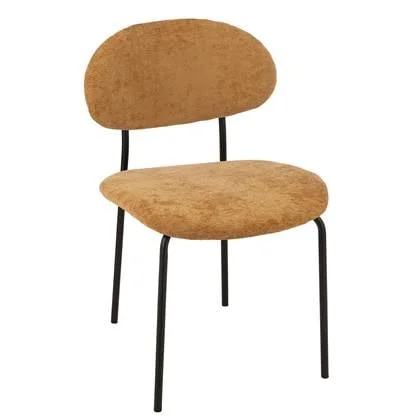J-Line stoel - textiel|metaal - oker