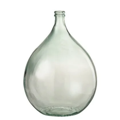 J-Line vaas Lissabon - glas - transparant - Ø 39 cm