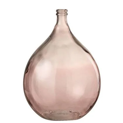 J-Line vaas Lissabon - glas - zalm - large - 56 cm hoog