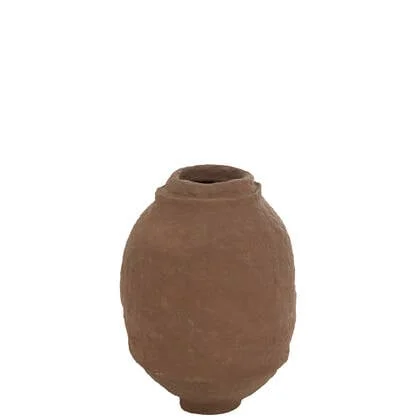 J-Line vaas - papier mache - bruin - medium - 59 cm hoog