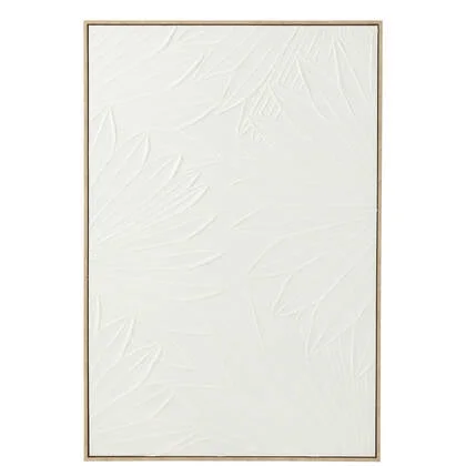 J-Line wanddecoratie Koy - dennenhout - wit