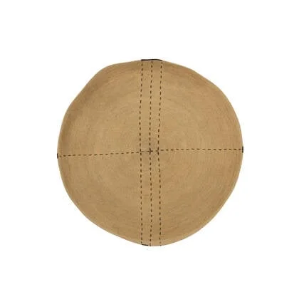 J-Line wanddecoratie Plateau Stippellijnen - zeegras - natur