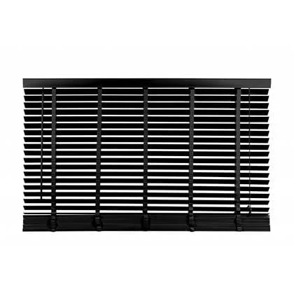 Jaloezie Hout Zwart - Hout - 220x180x5cm (BxHxD)