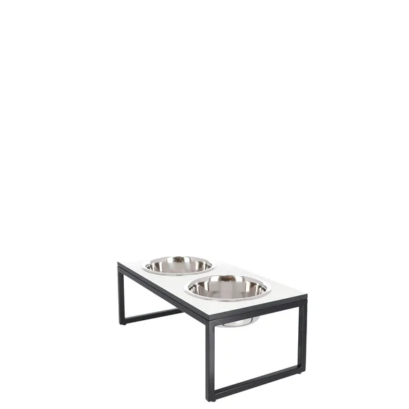 Jan Kurtz Dimo Hondenvoerbak - zwart/wit