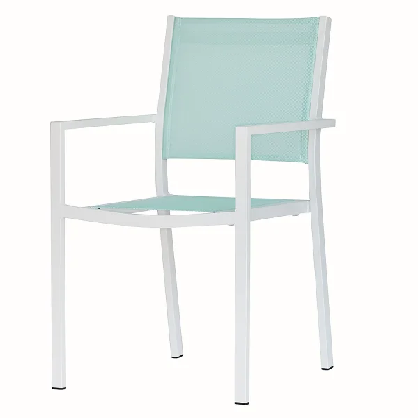 Jan Kurtz Fiam Aria Stapelfauteuil - wit / aqua