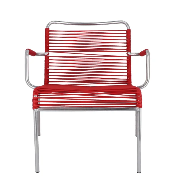 Jan Kurtz Mya Spaghetti loungestoel - rood
