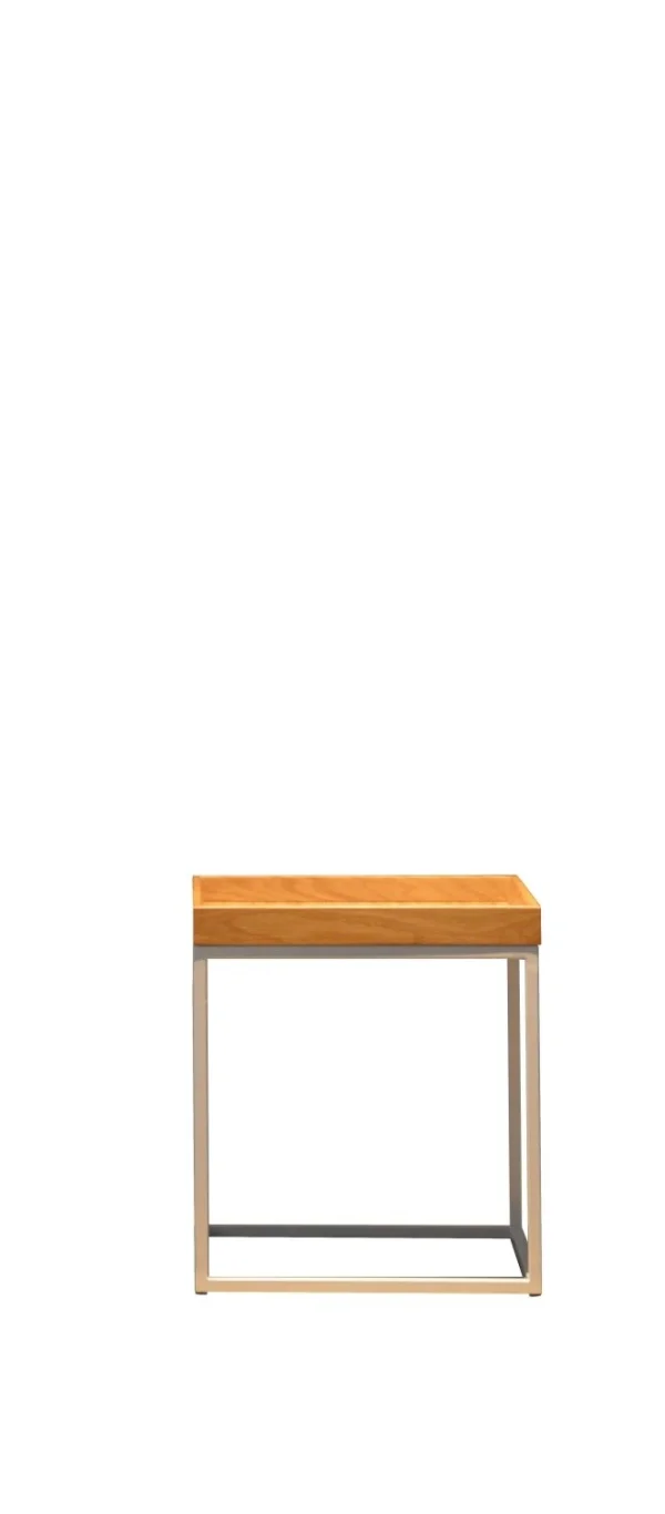 Jan Kurtz Pino Bijzettafel - essen wit - Lunasilber - hoog