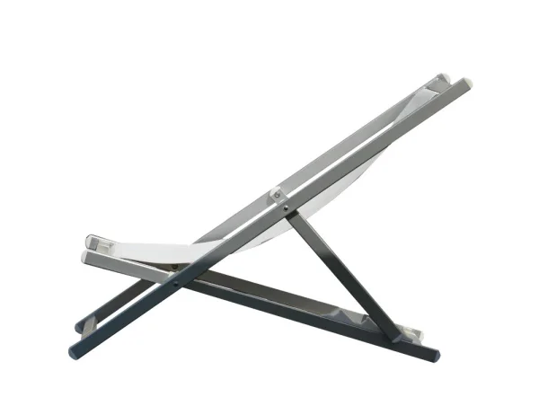 Jan Kurtz Rimini ligstoel - geanodiseerd/wit