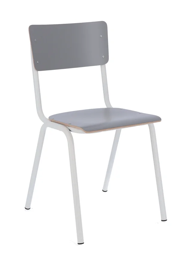 Jan Kurtz Zero stoel - lichtgrijs - wit