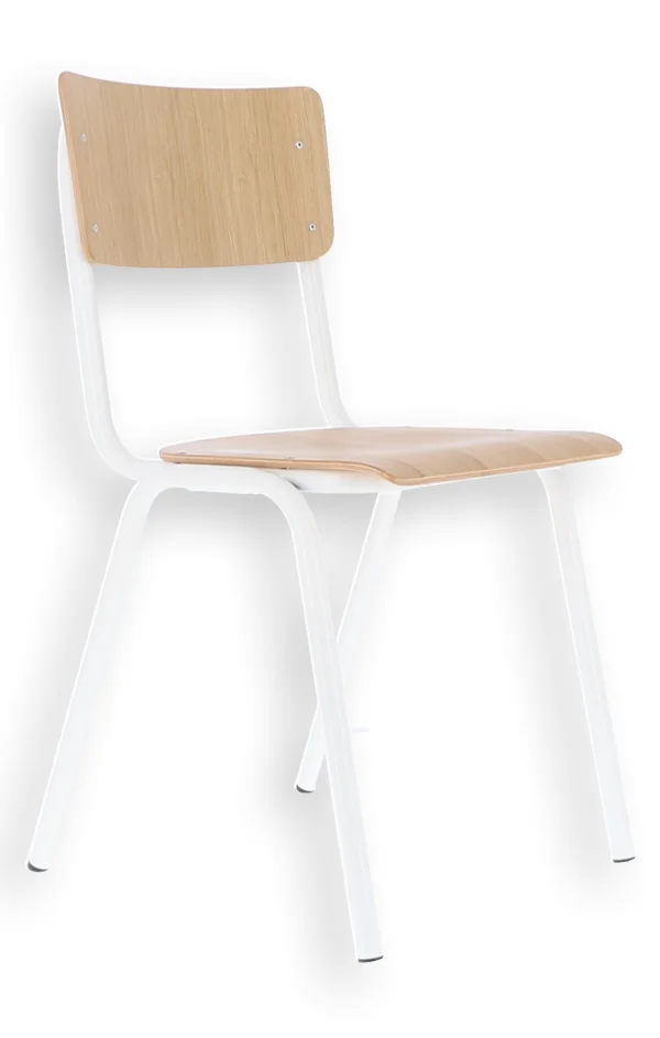 Jan Kurtz Zero stoel - wit - eiken