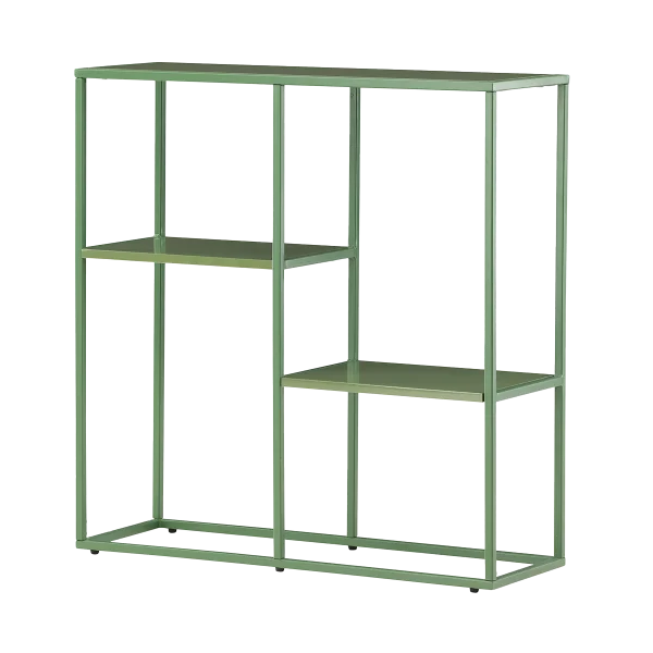 Jaxx metalen boekenkast groen - 80 x 80 cm