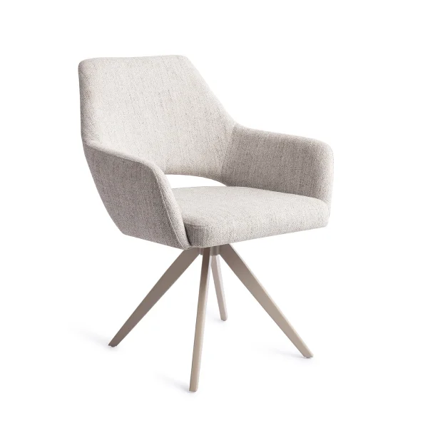 Jesper Home Draaibare Eetkamerstoel Yanai Turn Beige - Pigeon
