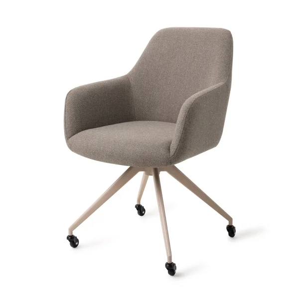 Jesper Home Eetkamerstoel Hiroo Glide Beige - Foggy Fusion