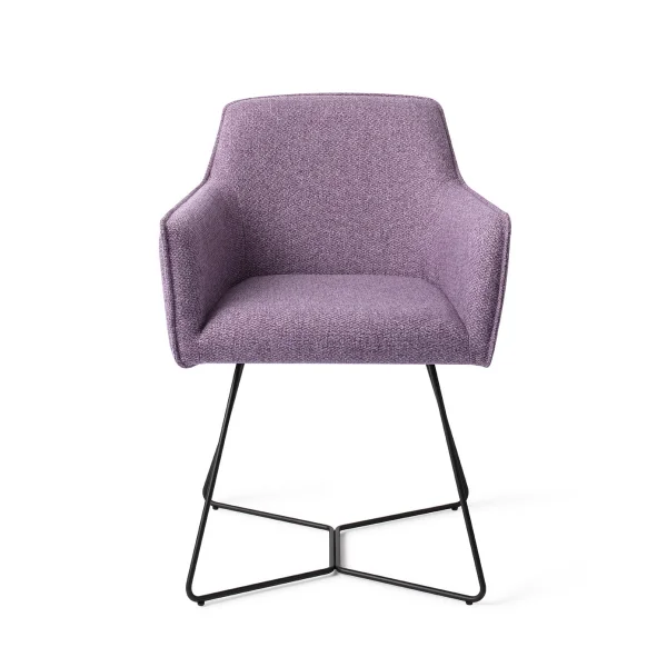 Jesper Home Hofu Eetkamerstoel - Violet Daisy, Beehive Black