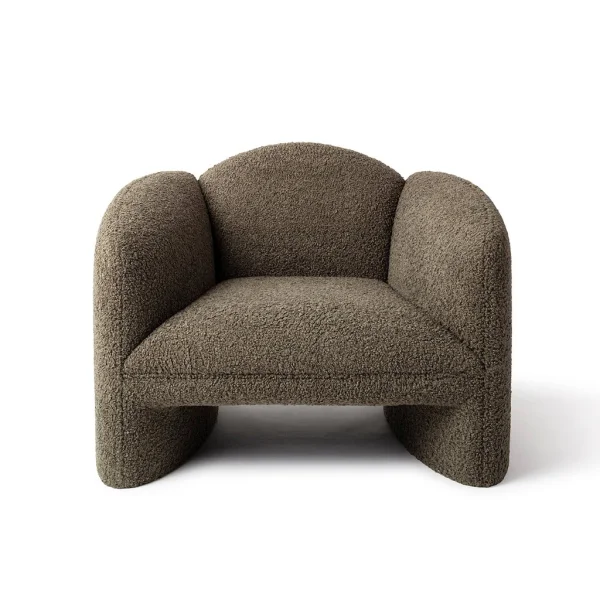 Jesper Home Nachii Plush Moss Fauteuil